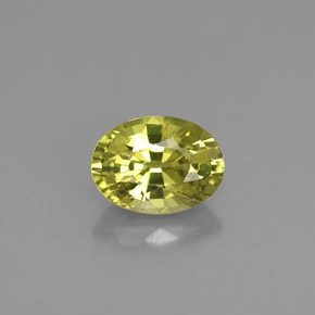 Granato del mali verde giallastro naturale da 1,03 ct, taglio ovale, VS