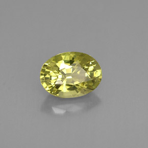 Granato del mali verde giallastro naturale da 1,03 ct, taglio ovale, VS