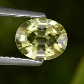 Granato del mali naturale giallo da 1,06 ct, taglio ovale, VS