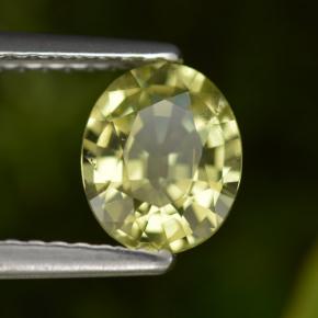 Granato del mali naturale giallo da 1,06 ct, taglio ovale, VS