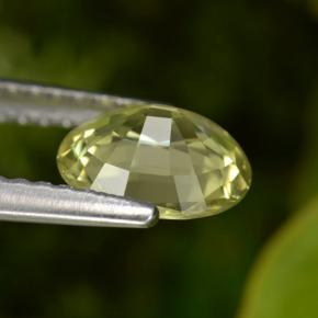 Granato del mali naturale giallo da 1,06 ct, taglio ovale, VS