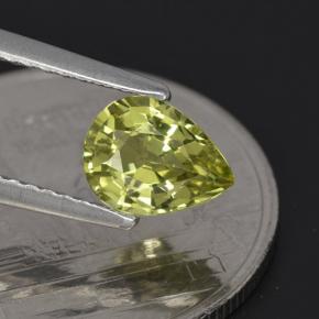 Granato del mali naturale verde da 1,00 ct, taglio a pera, VVS-VS