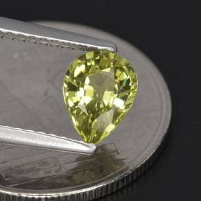 Granato del mali naturale verde da 1,00 ct, taglio a pera, VVS-VS