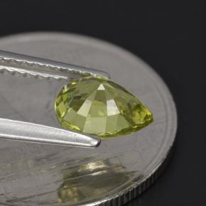 Granato del mali naturale verde da 1,00 ct, taglio a pera, VVS-VS
