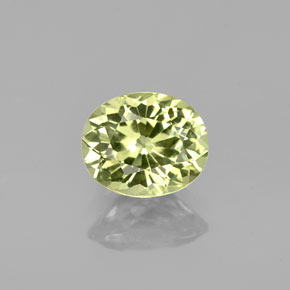 Granato del mali naturale verde da 1,23 ct, taglio ovale, VVS-VS