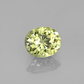 Granato del mali naturale verde da 1,23 ct, taglio ovale, VVS-VS