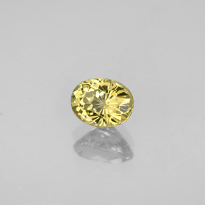 Piccolo Granato Oro verdastro naturale da 1.05 ct, Taglio ovale, VVS
