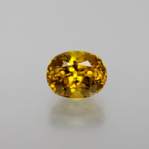 Granato del mali giallo verdastro naturale da 1,35 ct, taglio ovale, VVS