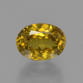 Piccolo Granato Oro verdastro naturale da 1.11 ct, Taglio ovale, VS
