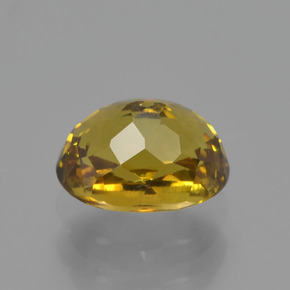 Piccolo Granato Oro verdastro naturale da 1.11 ct, Taglio ovale, VS