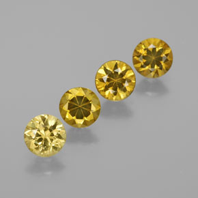 Gemme di granato del mali verde dorato naturale da  ct, taglio rotondo, VVS-VS