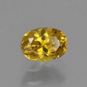 Granato del mali dorato verdastro naturale da 0,48 ct, taglio ovale, VS