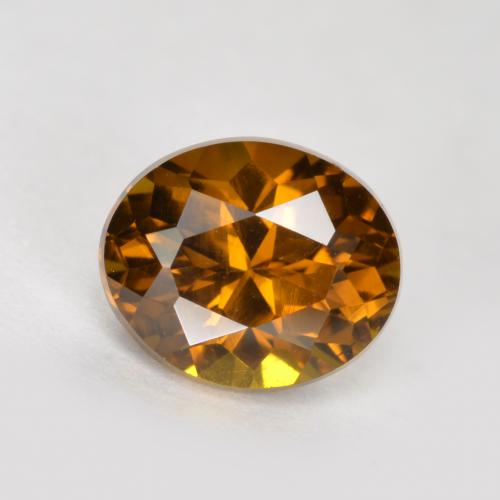 Piccolo Granato Caramello Marrone naturale da 1.06 ct, Taglio ovale, VVS