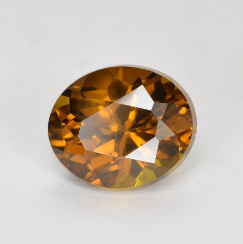 Piccolo Granato Caramello Marrone naturale da 1.06 ct, Taglio ovale, VVS