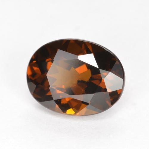 Granato del mali arancione intenso naturale da 1,39 ct, taglio ovale, VVS-VS