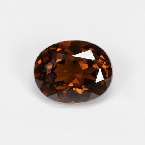 Granato del mali arancio scuro rossastro naturale da 1,65 ct, taglio ovale, VVS-VS