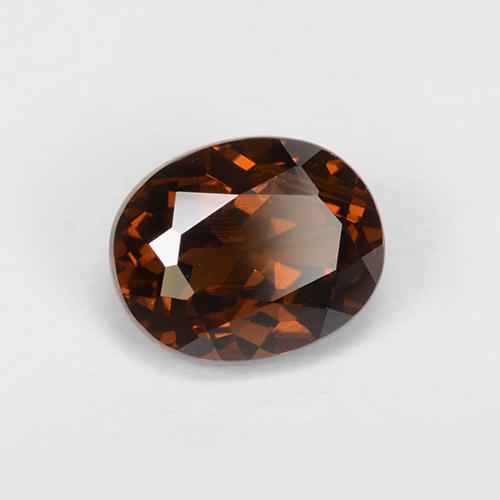 Granato del mali arancio scuro rossastro naturale da 1,65 ct, taglio ovale, VVS-VS