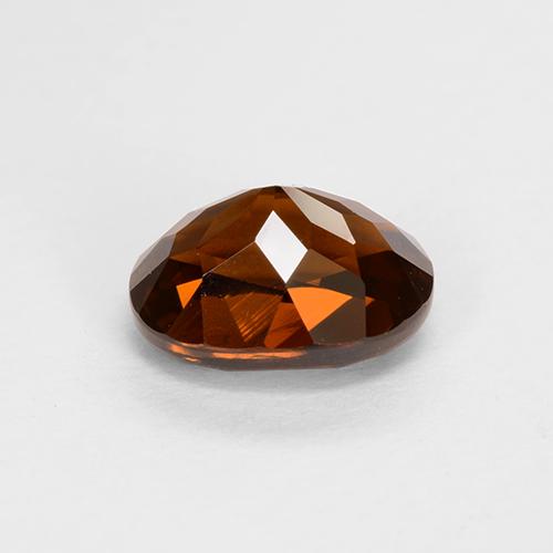 Granato del mali arancio scuro rossastro naturale da 1,65 ct, taglio ovale, VVS-VS