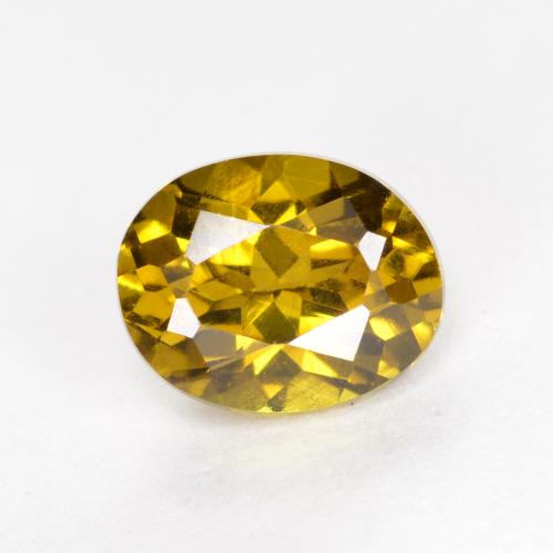 Piccolo Granato Oro marroncino naturale da 1.00 ct, Taglio ovale, VVS-VS