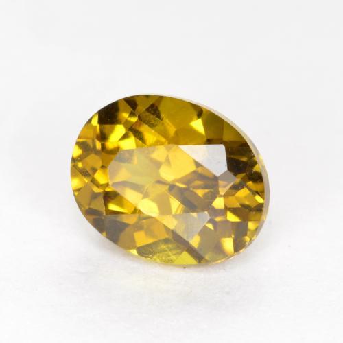 Piccolo Granato Oro marroncino naturale da 1.00 ct, Taglio ovale, VVS-VS