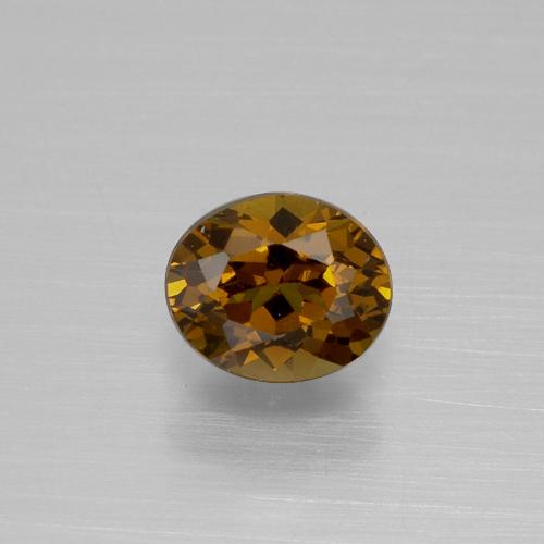 Piccolo Granato Marrone medio-scuro naturale da 1.11 ct, Taglio ovale, VVS