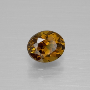 Piccolo Granato Marrone medio-scuro naturale da 1.11 ct, Taglio ovale, VVS