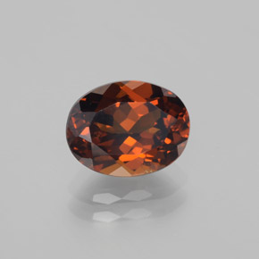 Piccolo Granato Bruno-arancio naturale da 2.66 ct, Taglio ovale, VS