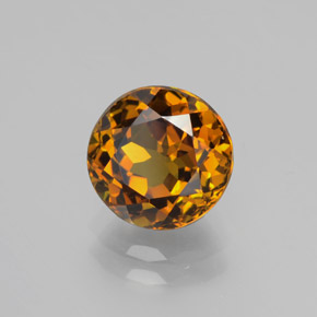 Piccolo Granato Oro verdastro naturale da 2.59 ct, Rotondo, VVS-VS