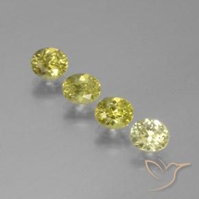 2.45ctw Naturale Giallo medio Granato del Mali, Ovale, VVS-VS