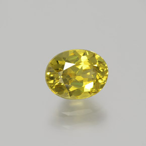 Piccolo Granato Verde dorato naturale da 1.00 ct, Taglio ovale, VS
