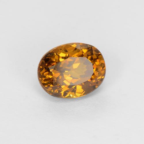 Granato del mali marrone dorato naturale da 0,88 ct, taglio ovale, VS