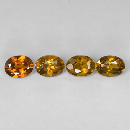 2.21ctw Naturale Terra d'oro Granato del Mali, Ovale, VVS-VS
