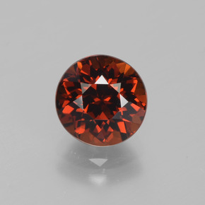 Piccolo Granato Bruno-arancio naturale da 2.40 ct, Taglio rotondo, VVS