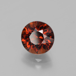 Piccolo Granato Bruno-arancio naturale da 2.40 ct, Taglio rotondo, VVS
