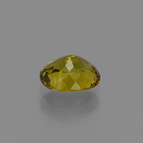 Piccolo Granato Verde dorato naturale da 0.73 ct, Taglio ovale, VVS-VS