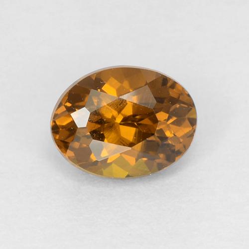 Granato del mali caramello marrone naturale da 0,46 ct, taglio ovale, VVS-VS