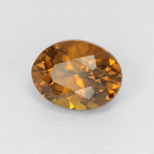 Granato del mali caramello marrone naturale da 0,46 ct, taglio ovale, VVS-VS