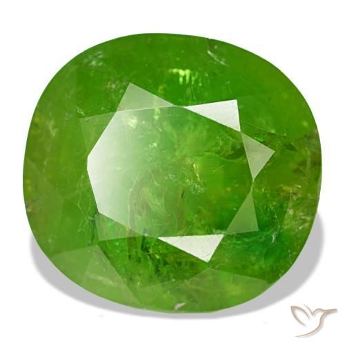 Granato del mali naturale verde da 19,12 ct, taglio a cuscino, SI-I1