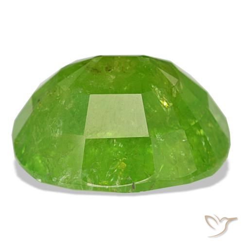 Granato del mali naturale verde da 24,80 ct, taglio a cuscino, SI-I1