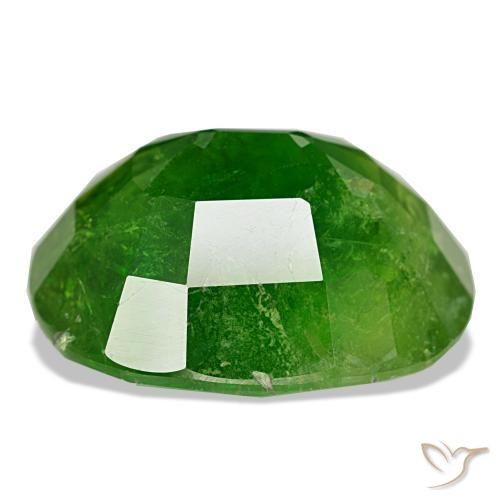 Granato del mali naturale verde da 15,82 ct, taglio ovale, SI-I1