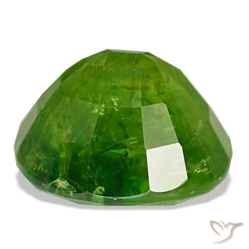 Granato del mali naturale verde da 15,40 ct, taglio ovale, SI-I1