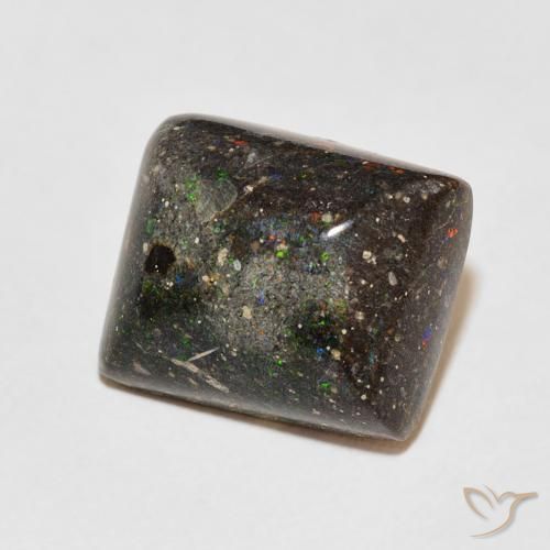Matrice Opale Multicolore naturale da 8.92 ct, Taglio a baguette, Opaco