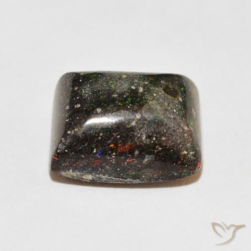 Matrice Opale Multicolore naturale da 8.92 ct, Taglio a baguette, Opaco