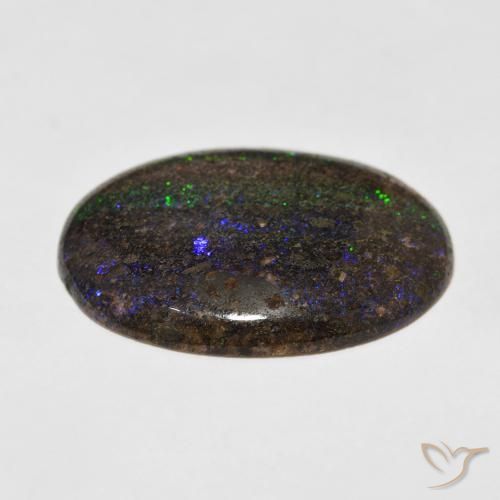 Matrice Opale Multicolore naturale da 24.47 ct, Ovale, Opaco