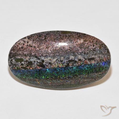 47.65ct Naturale Multicolore Matrix Opal, Ovale, Opaco