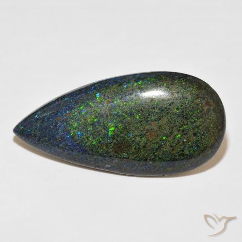 31.16ct Naturale Multicolore Matrix Opal, Forma a pera, Opaco