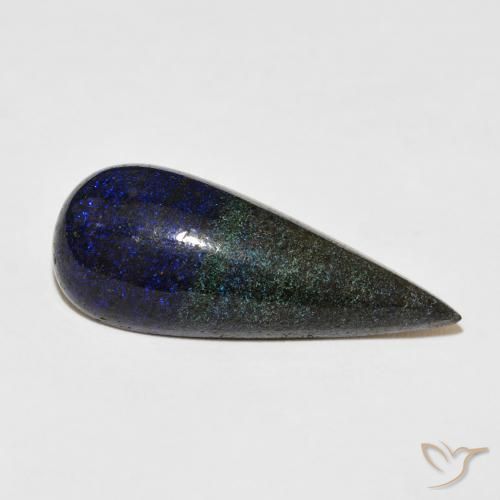 Matrice Opale Multicolore naturale da 17.81 ct, Forma a pera, Opaco