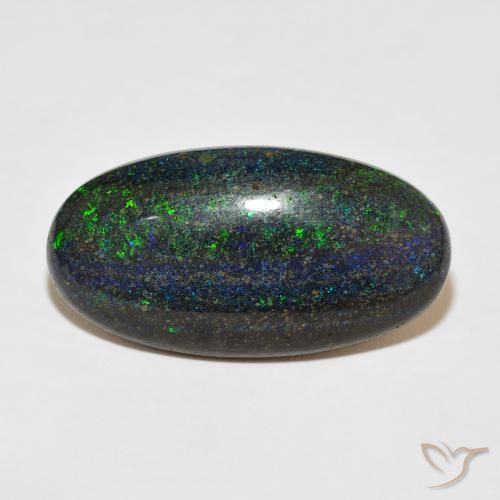 29.48ct Naturale Multicolore Matrix Opal, Ovale, Opaco