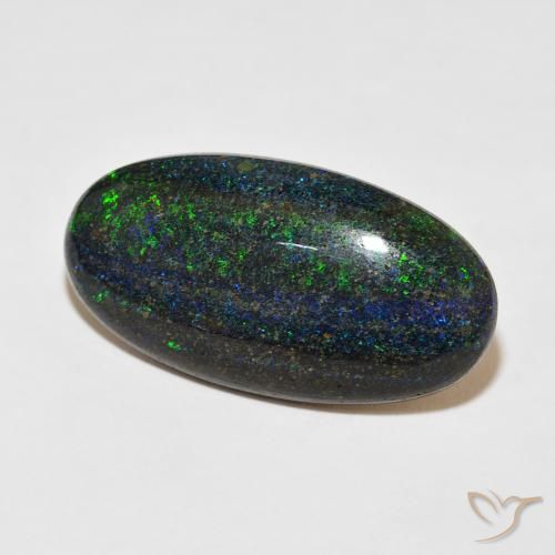 Matrice Opale Multicolore naturale da 29.48 ct, Ovale, Opaco