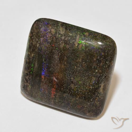Matrice Opale Multicolore naturale da 51.05 ct, Cuscino, Opaco